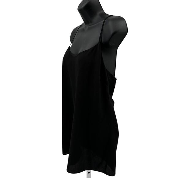 J.Crew Tank Top WMNS 4 Black Racerback Cami Adjustable Strap Scoop Neck Pullover - Picture 4 of 6
